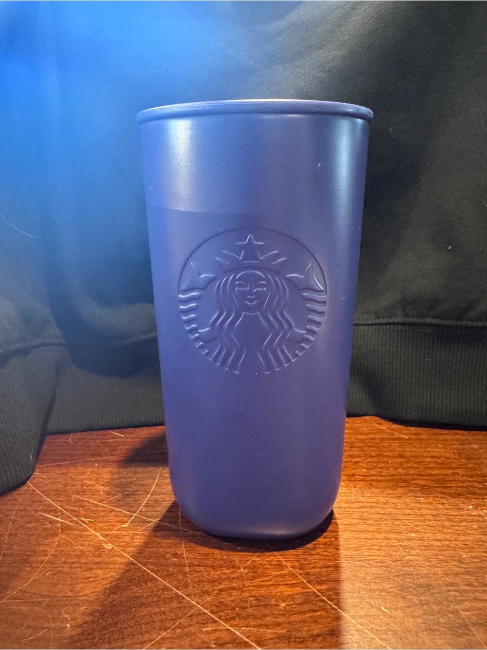 STARBUCKS 2025 Purple 100% Recycled Plastic Triangle Tumbler 16 Fl Oz